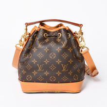 Load the image into the gallery viewer. 極美品 LOUIS VUITTON ルイヴィトン ノエ カーゴ バケットバッグ ショルダーバッグ M14017 ブラウン ゴールド金具 中古 4a006240