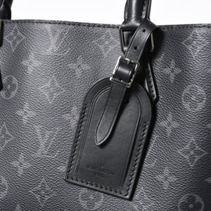 極美品 LOUIS VUITTON ルイヴィトン グラン サック トートバッグ M44733 モノグラムエクリプス ブラック シルバー金具 中古 4a006217