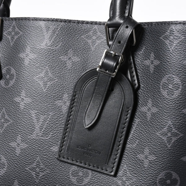 極美品 LOUIS VUITTON ルイヴィトン グラン サック トートバッグ M44733 モノグラムエクリプス ブラック シルバー金具 中古 4a006217