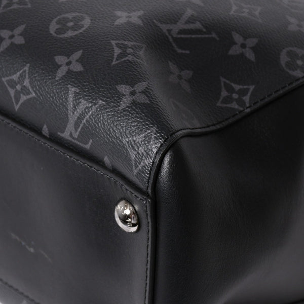 極美品 LOUIS VUITTON ルイヴィトン グラン サック トートバッグ M44733 モノグラムエクリプス ブラック シルバー金具 中古 4a006217