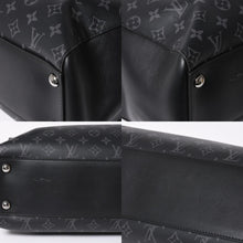 Load the image into the gallery viewer. 極美品 LOUIS VUITTON ルイヴィトン グラン サック トートバッグ M44733 モノグラムエクリプス ブラック シルバー金具 中古 4a006217