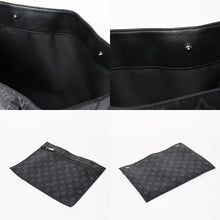 Load the image into the gallery viewer. 極美品 LOUIS VUITTON ルイヴィトン グラン サック トートバッグ M44733 モノグラムエクリプス ブラック シルバー金具 中古 4a006217