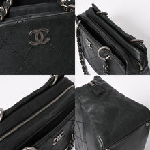 画像をギャラリービューアに読み込む, 極美品 CHANEL シャネル ワイルドステッチ チェーントートバッグ 10番台 ココマーク キャビアスキン ブラック 中古 4a006232