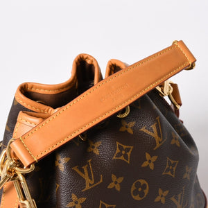極美品 LOUIS VUITTON ルイヴィトン ノエ カーゴ バケットバッグ ショルダーバッグ M14017 ブラウン ゴールド金具 中古 4a006240