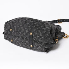 Load the image into the gallery viewer. 新品同様 LOUIS VUITTON ルイヴィトン ハンドバッグ モノグラムデニム ネオカヴィGM M95352 ブラック レザー 2way仕様 ゴールド金具 中古 4a006255