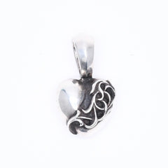 極美品 CHROME HEARTS クロムハーツ HEART WITH JUMP RING ハート ウィズ ジャンプリング ペンダントトップ 重量約12.84 中古 4a006264