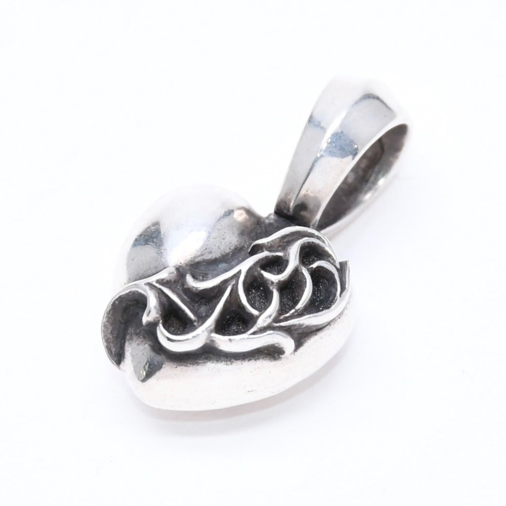 極美品 CHROME HEARTS クロムハーツ HEART WITH JUMP RING ハート ウィズ ジャンプリング ペンダントトップ 重量約12.84 中古 4a006264