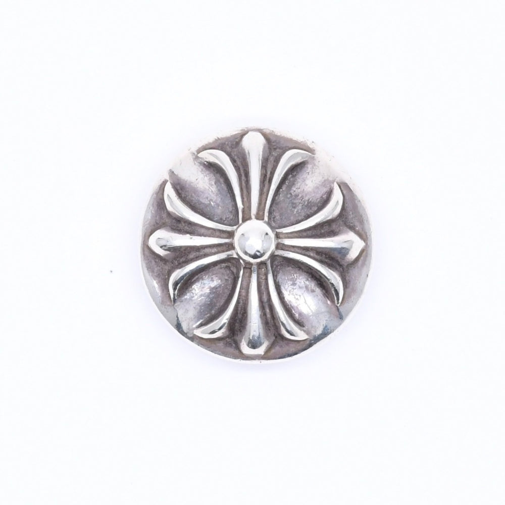 極美品 CHROME HEARTS クロムハーツ クロスボールボタン ヘアバンド用 コンチョ 重量約12.75g 2008/.925刻印 シルバー925 中古 4a006289
