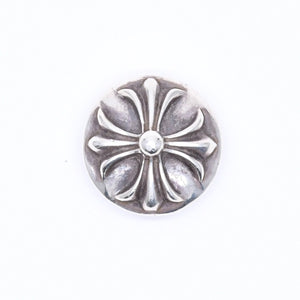 極美品 CHROME HEARTS クロムハーツ クロスボールボタン ヘアバンド用 コンチョ 重量約12.75g 2008/.925刻印 シルバー925 中古 4a006289