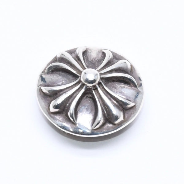 極美品 CHROME HEARTS クロムハーツ クロスボールボタン ヘアバンド用 コンチョ 重量約12.75g 2008/.925刻印 シルバー925 中古 4a006289