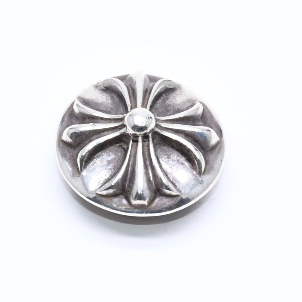 極美品 CHROME HEARTS クロムハーツ クロスボールボタン ヘアバンド用 コンチョ 重量約12.75g 2008/.925刻印 シルバー925 中古 4a006289