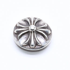 極美品 CHROME HEARTS クロムハーツ クロスボールボタン ヘアバンド用 コンチョ 重量約12.75g 2008/.925刻印 シルバー925 中古 4a006289