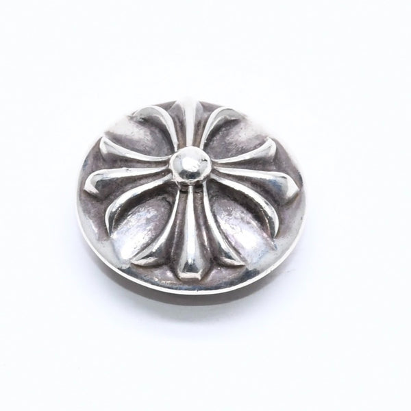 極美品 CHROME HEARTS クロムハーツ クロスボールボタン ヘアバンド用 コンチョ 重量約12.75g 2008/.925刻印 シルバー925 中古 4a006289