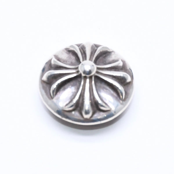 極美品 CHROME HEARTS クロムハーツ クロスボールボタン ヘアバンド用 コンチョ 重量約12.75g 2008/.925刻印 シルバー925 中古 4a006289