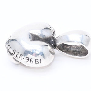 極美品 CHROME HEARTS クロムハーツ HEART WITH JUMP RING ハート ウィズ ジャンプリング ペンダントトップ 重量約12.84 中古 4a006264