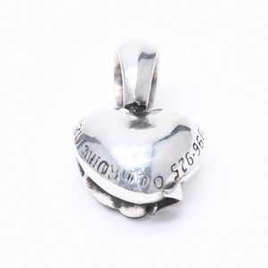 極美品 CHROME HEARTS クロムハーツ HEART WITH JUMP RING ハート ウィズ ジャンプリング ペンダントトップ 重量約12.84 中古 4a006264