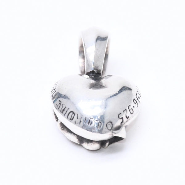 極美品 CHROME HEARTS クロムハーツ HEART WITH JUMP RING ハート ウィズ ジャンプリング ペンダントトップ 重量約12.84 中古 4a006264