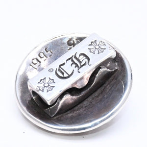 極美品 CHROME HEARTS クロムハーツ クロスボールボタン ヘアバンド用 コンチョ 重量約12.75g 2008/.925刻印 シルバー925 中古 4a006289