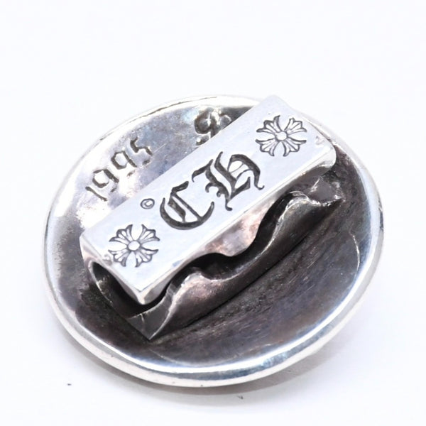 極美品 CHROME HEARTS クロムハーツ クロスボールボタン ヘアバンド用 コンチョ 重量約12.75g 2008/.925刻印 シルバー925 中古 4a006289