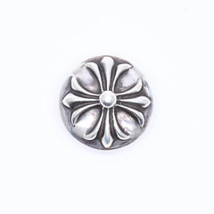 極美品 CHROME HEARTS クロムハーツ クロスボールボタン ヘアバンド用 コンチョ 重量約13.83g 2008/.925刻印 シルバー925 中古 4a006290