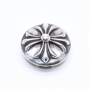 極美品 CHROME HEARTS クロムハーツ クロスボールボタン ヘアバンド用 コンチョ 重量約13.83g 2008/.925刻印 シルバー925 中古 4a006290