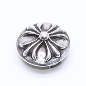 極美品 CHROME HEARTS クロムハーツ クロスボールボタン ヘアバンド用 コンチョ 重量約13.83g 2008/.925刻印 シルバー925 中古 4a006290
