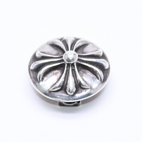 極美品 CHROME HEARTS クロムハーツ クロスボールボタン ヘアバンド用 コンチョ 重量約13.83g 2008/.925刻印 シルバー925 中古 4a006290