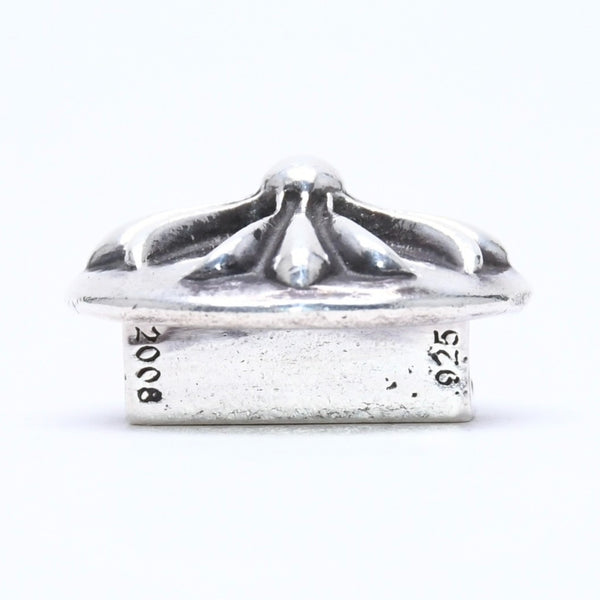 極美品 CHROME HEARTS クロムハーツ クロスボールボタン ヘアバンド用 コンチョ 重量約13.83g 2008/.925刻印 シルバー925 中古 4a006290