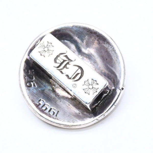 極美品 CHROME HEARTS クロムハーツ クロスボールボタン ヘアバンド用 コンチョ 重量約13.83g 2008/.925刻印 シルバー925 中古 4a006290