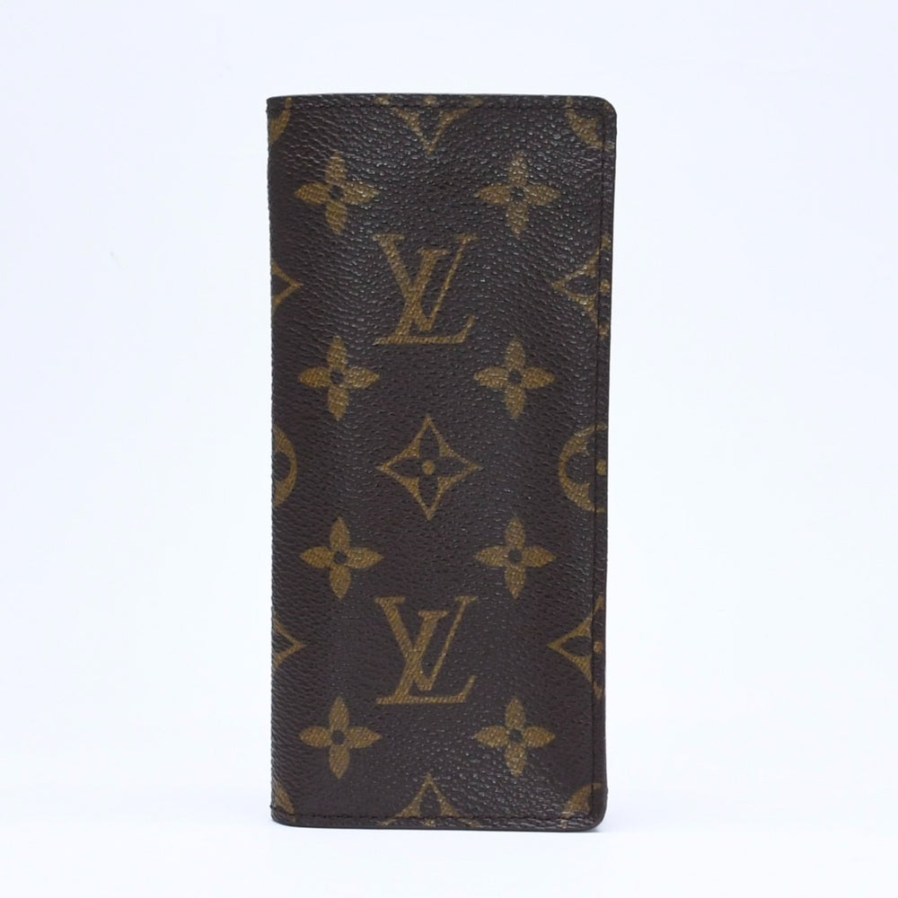 極美品 LOUIS VUITTTON ルイヴィトン モノグラム キャンバス エテュイリュネットサンプール メガネケース ブラウン M62962 中古 4a006101