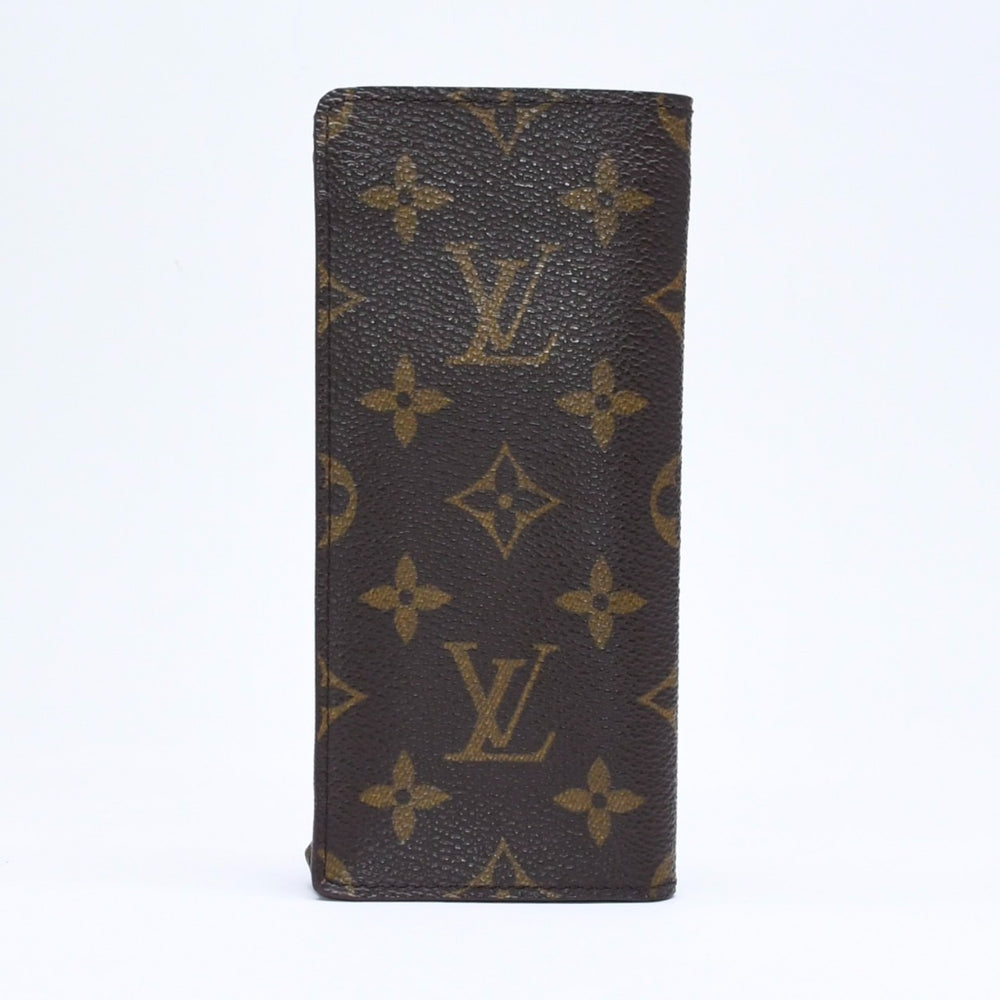 極美品 LOUIS VUITTTON ルイヴィトン モノグラム キャンバス エテュイリュネットサンプール メガネケース ブラウン M62962 中古 4a006101