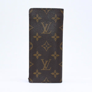 極美品 LOUIS VUITTTON ルイヴィトン モノグラム キャンバス エテュイリュネットサンプール メガネケース ブラウン M62962 中古 4a006101