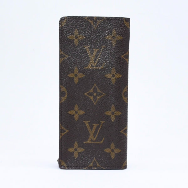 極美品 LOUIS VUITTTON ルイヴィトン モノグラム キャンバス エテュイリュネットサンプール メガネケース ブラウン M62962 中古 4a006101