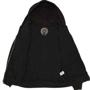 CHROME HEARTS クロムハーツ × FOTI フォティ ハリスティーター ジップアップフーディー サイズS ダガー ブラック 美品 中古 4a006266