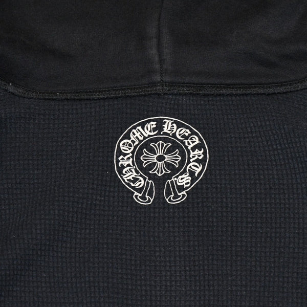 CHROME HEARTS クロムハーツ × FOTI フォティ ハリスティーター ジップアップフーディー サイズS ダガー ブラック 美品 中古 4a006266
