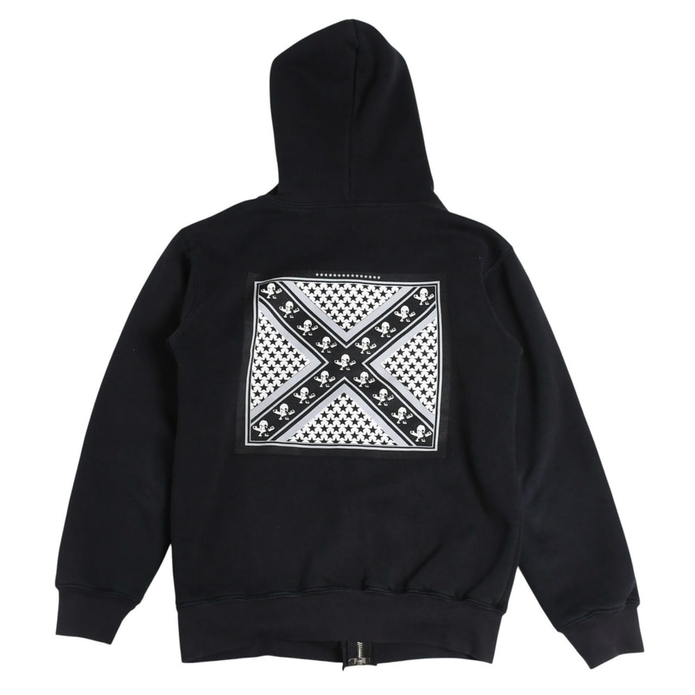 CHROME HEARTS クロムハーツ × FOTI フォティ ハリスティーター ジップアップフーディー サイズS ダガー ブラック 美品 中古 4a006266