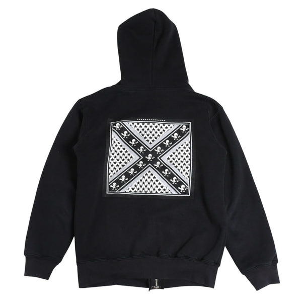 CHROME HEARTS クロムハーツ × FOTI フォティ ハリスティーター ジップアップフーディー サイズS ダガー ブラック 美品 中古 4a006266