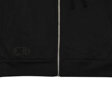 画像をギャラリービューアに読み込む, 新品未使用 CHROME HEARTS クロムハーツ ジップアップフーディー パーカー サイズM 東京限定 ホースシュー ブラック 中古 4a006260