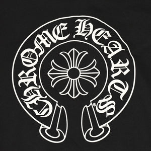 新品未使用 CHROME HEARTS クロムハーツ ジップアップフーディー パーカー サイズM 東京限定 ホースシュー ブラック 中古 4a006260
