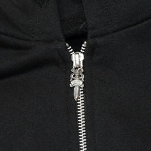画像をギャラリービューアに読み込む, 新品未使用 CHROME HEARTS クロムハーツ ジップアップフーディー パーカー サイズM 東京限定 ホースシュー ブラック 中古 4a006260