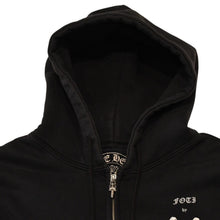 画像をギャラリービューアに読み込む, CHROME HEARTS クロムハーツ × FOTI フォティ ハリスティーター ジップアップフーディー サイズS ダガー ブラック 美品 中古 4a006266