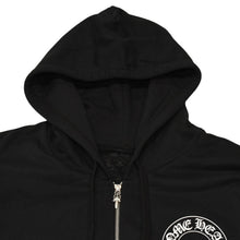 画像をギャラリービューアに読み込む, 新品未使用 CHROME HEARTS クロムハーツ ジップアップフーディー パーカー サイズM フローラルクロス ブラック 中古 4a006244