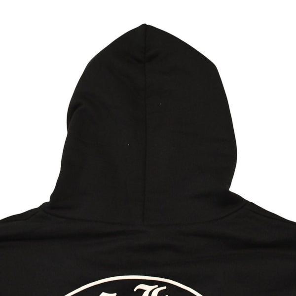 新品未使用 CHROME HEARTS クロムハーツ ジップアップフーディー パーカー サイズM フローラルクロス ブラック 中古 4a006244