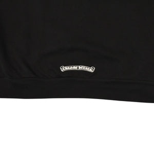 新品未使用 CHROME HEARTS クロムハーツ ジップアップフーディー パーカー サイズM フローラルクロス ブラック 中古 4a006244