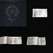 画像をギャラリービューアに読み込む, 新品未使用 CHROME HEARTS クロムハーツ ジップアップフーディー パーカー サイズM フローラルクロス ブラック 中古 4a006244