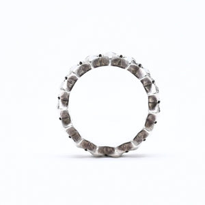 CHROME HEARTS クロムハーツ DOUBLE PYRAMID PLUS RING ダブルピラミッド プラス リング 重量10.19g サイズ14号 シルバー925 美品 中古 4a006267