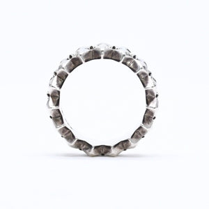CHROME HEARTS クロムハーツ DOUBLE PYRAMID PLUS RING ダブルピラミッド プラス リング 重量10.19g サイズ14号 シルバー925 美品 中古 4a006267