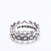 画像をギャラリービューアに読み込む, CHROME HEARTS クロムハーツ DOUBLE PYRAMID PLUS RING ダブルピラミッド プラス リング 重量10.19g サイズ14号 シルバー925 美品 中古 4a006267
