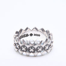 画像をギャラリービューアに読み込む, CHROME HEARTS クロムハーツ DOUBLE PYRAMID PLUS RING ダブルピラミッド プラス リング 重量10.19g サイズ14号 シルバー925 美品 中古 4a006267