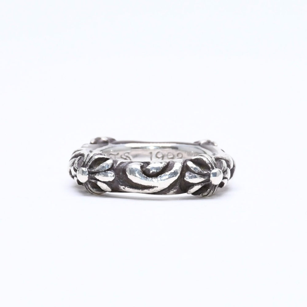CHROME HEARTS クロムハーツ SBT BAND RING SBT バンドリング 指輪 重量約8.62g サイズ9号 シルバー925 美品 中古 4a006287